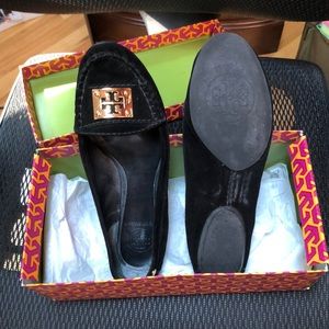 Tory Burch suede loafers